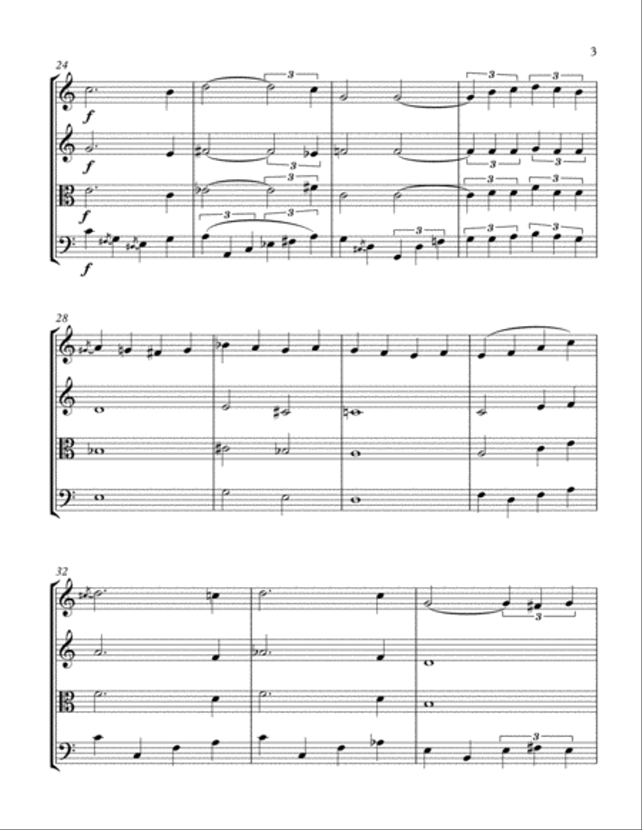 I'll Be Home For Christmas String Quartet scores gallery preview page 4
