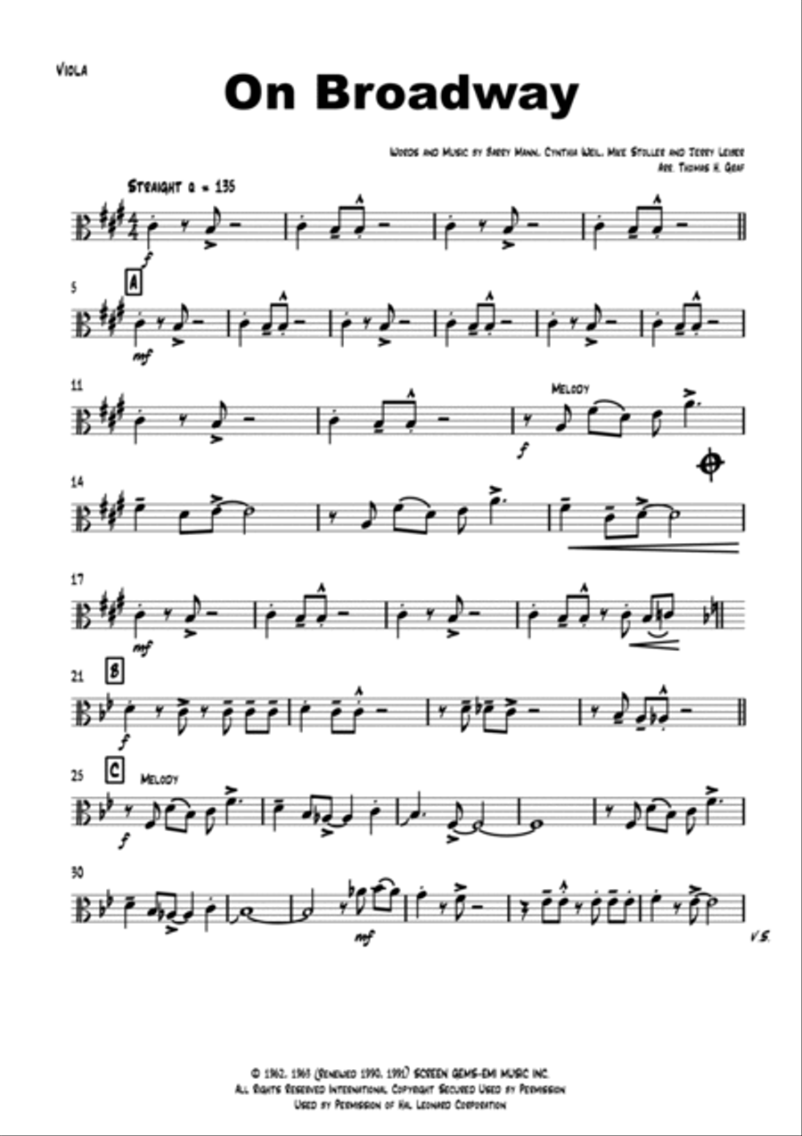 On Broadway String Orchestra scores gallery preview page 4