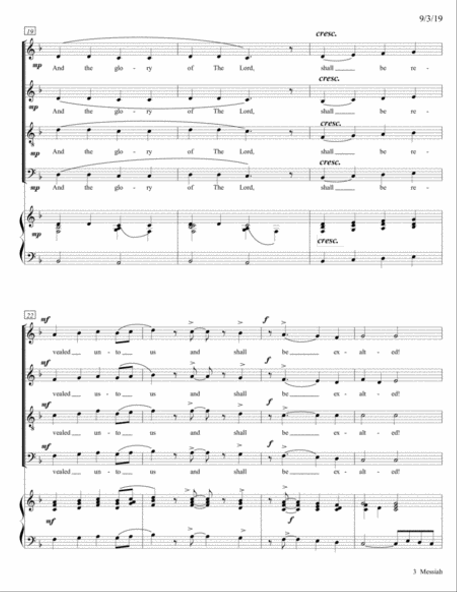 Messiah Messiah Small Ensemble scores gallery preview page 3