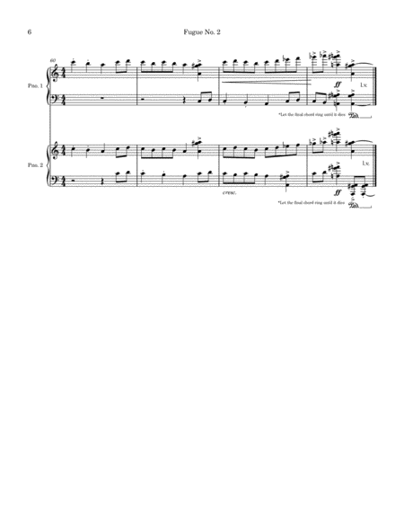 Fugue No. 2 for Two Pianos image number null