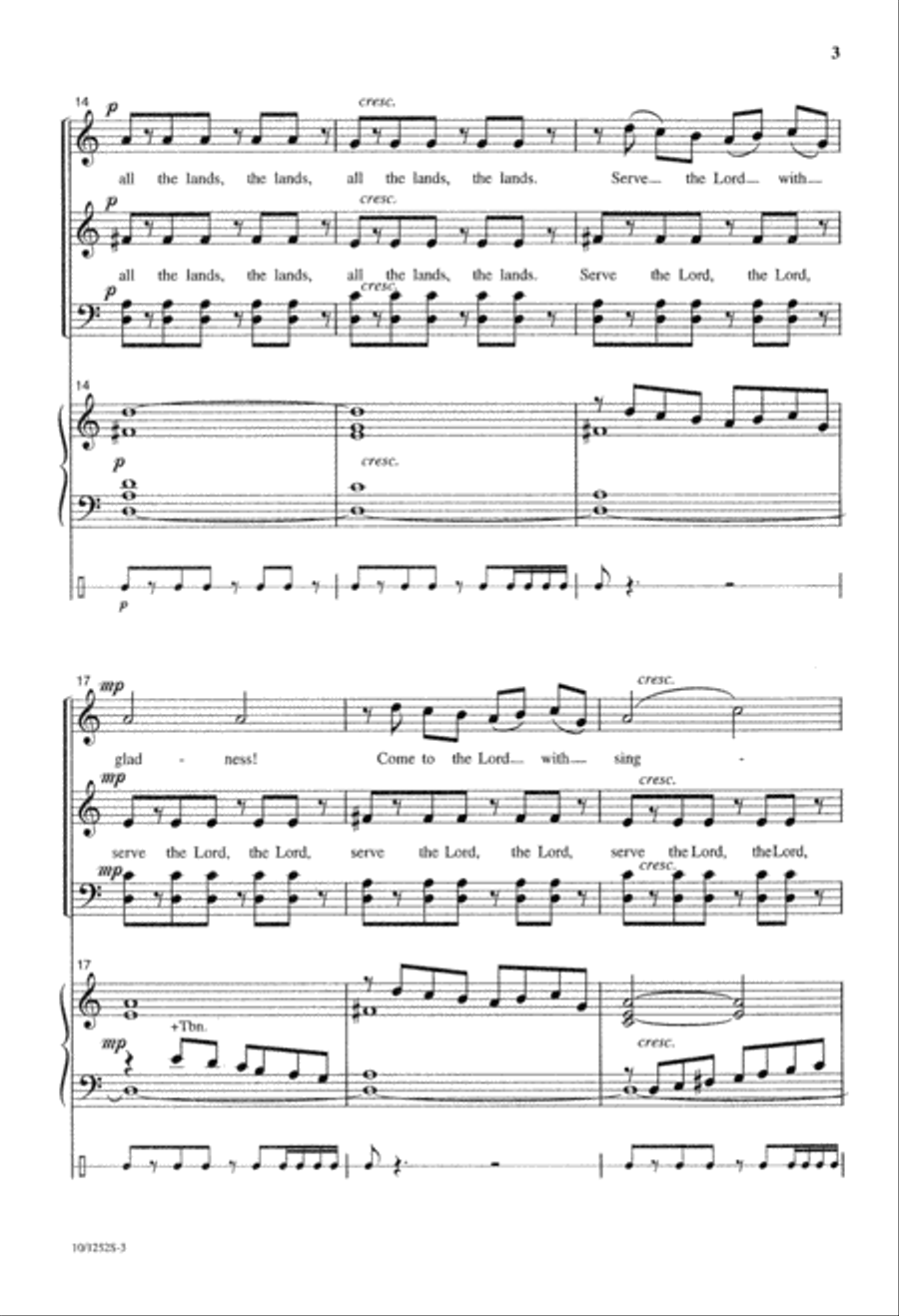 Psalm 100 4-Part scores gallery preview page 4