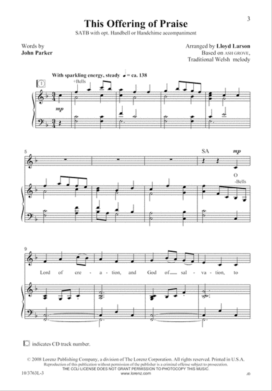 This Offering of Praise 4-Part scores gallery preview page 4