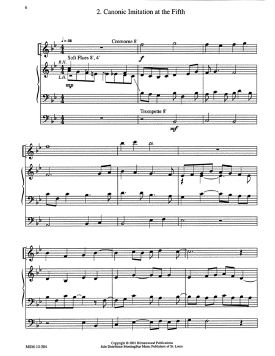 Three Chorale Variations on Veni, Creator Spiritus Organ scores gallery preview page 3