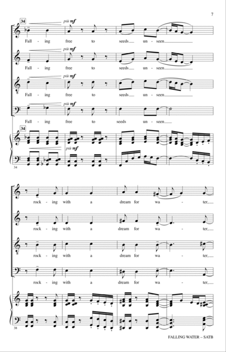 Falling Water 4-Part scores gallery preview page 5