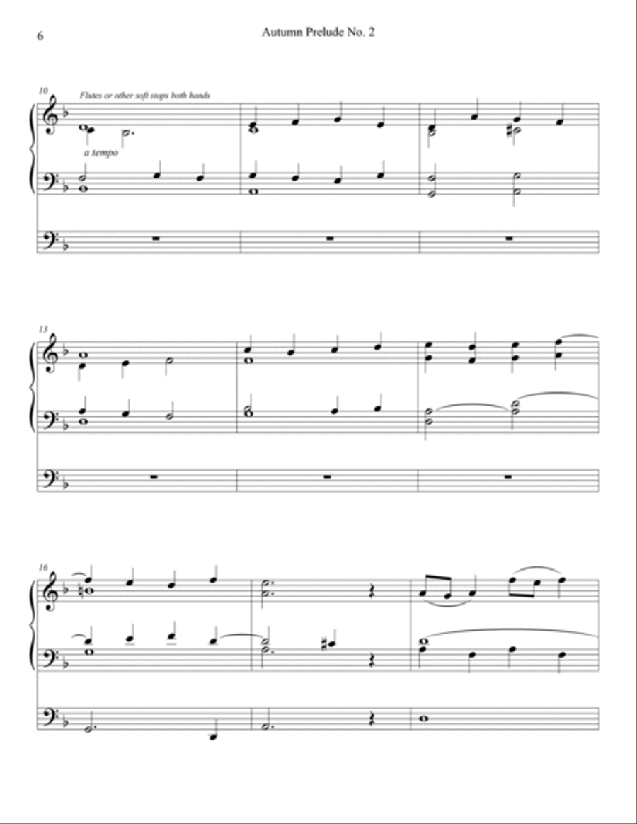 Autumn Preludes for Organ, Nos. 1-5 Organ Solo scores gallery preview page 6