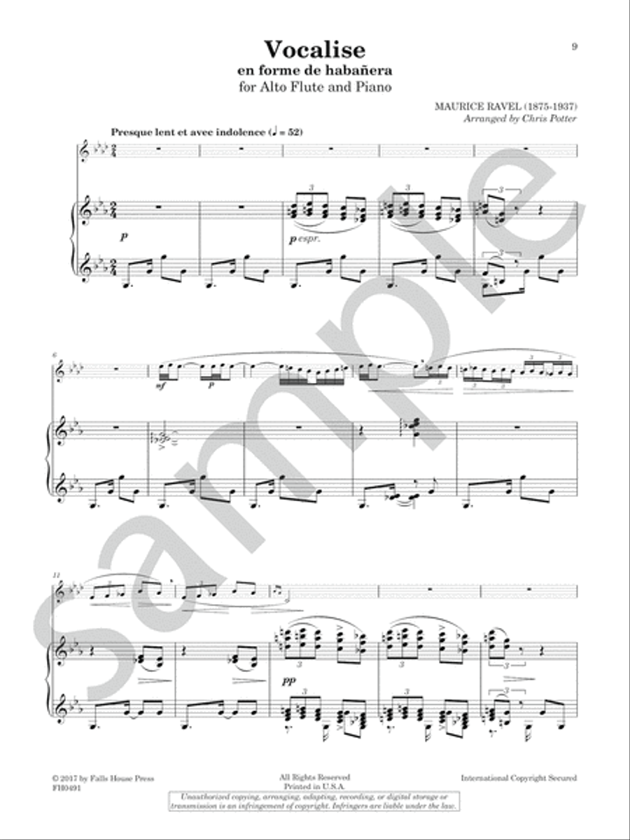 Three Vocalises Chamber Music scores gallery preview page 7