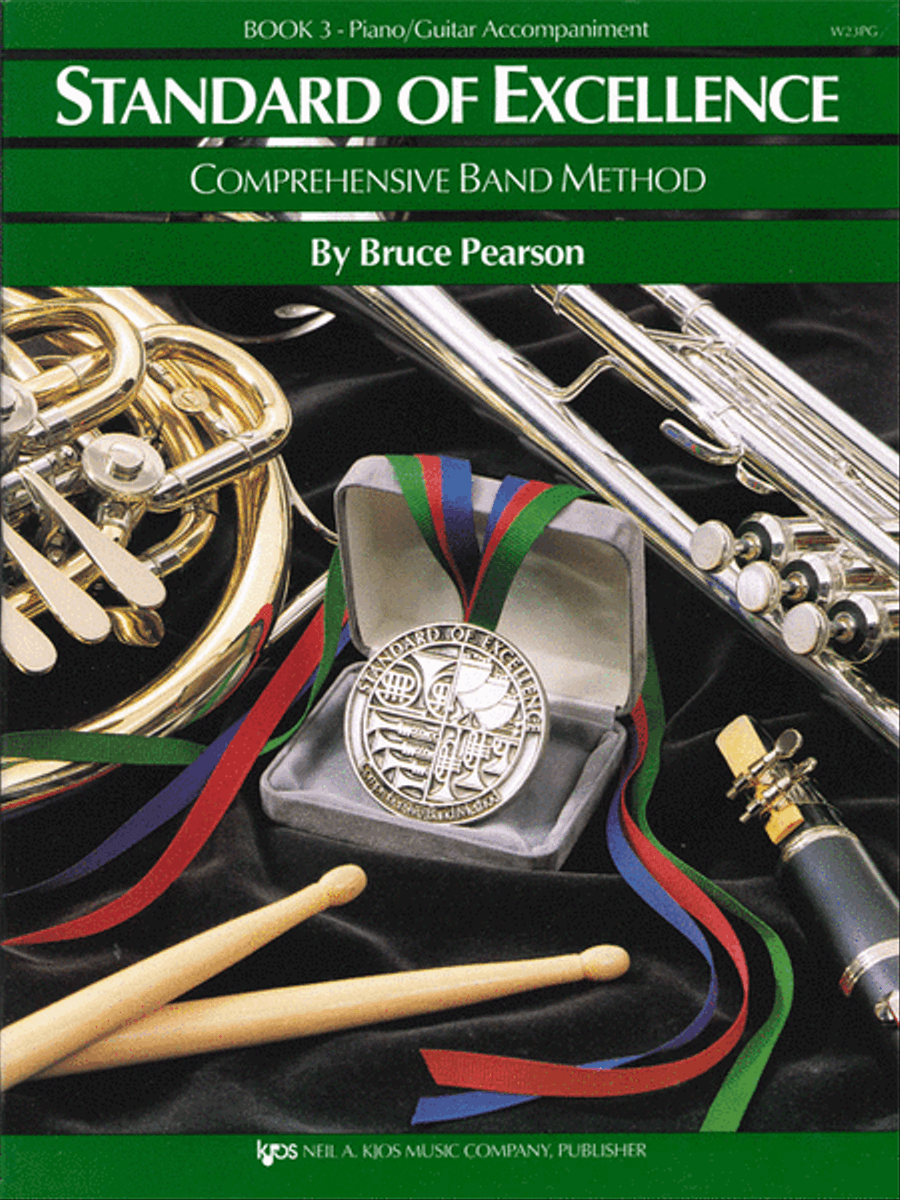 Book cover for Standard of Excellence Book 3, Piano/Guitar