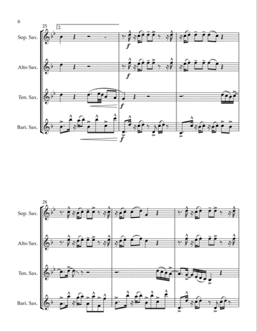 Attention Attention Woodwind Quartet scores gallery preview page 6
