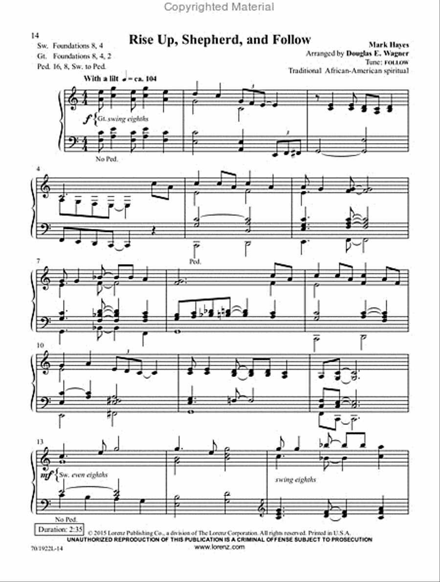 Mark Hayes: Carols for Organ, Vol. 3 Organ Solo scores gallery preview page 7