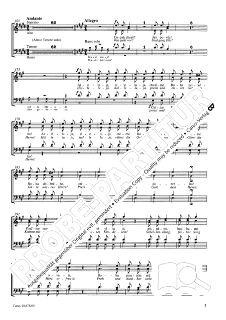 Missa pastoralis bohemica 4-Part scores gallery preview page 4