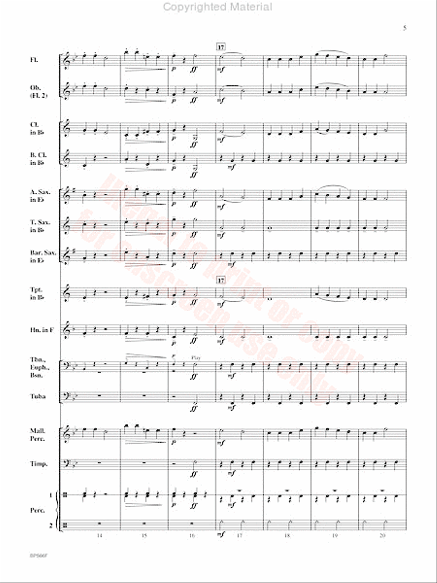 Haydn Seek Surprise Concert Band scores gallery preview page 6