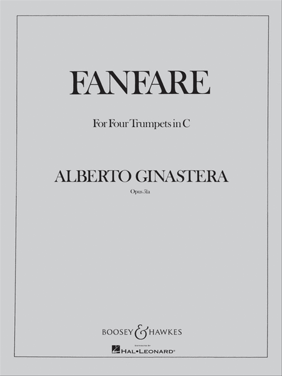 Fanfare, Op. 51a Trumpet scores gallery preview page 1