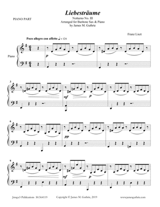 Liszt: Liebestraume for Baritone Sax & Piano