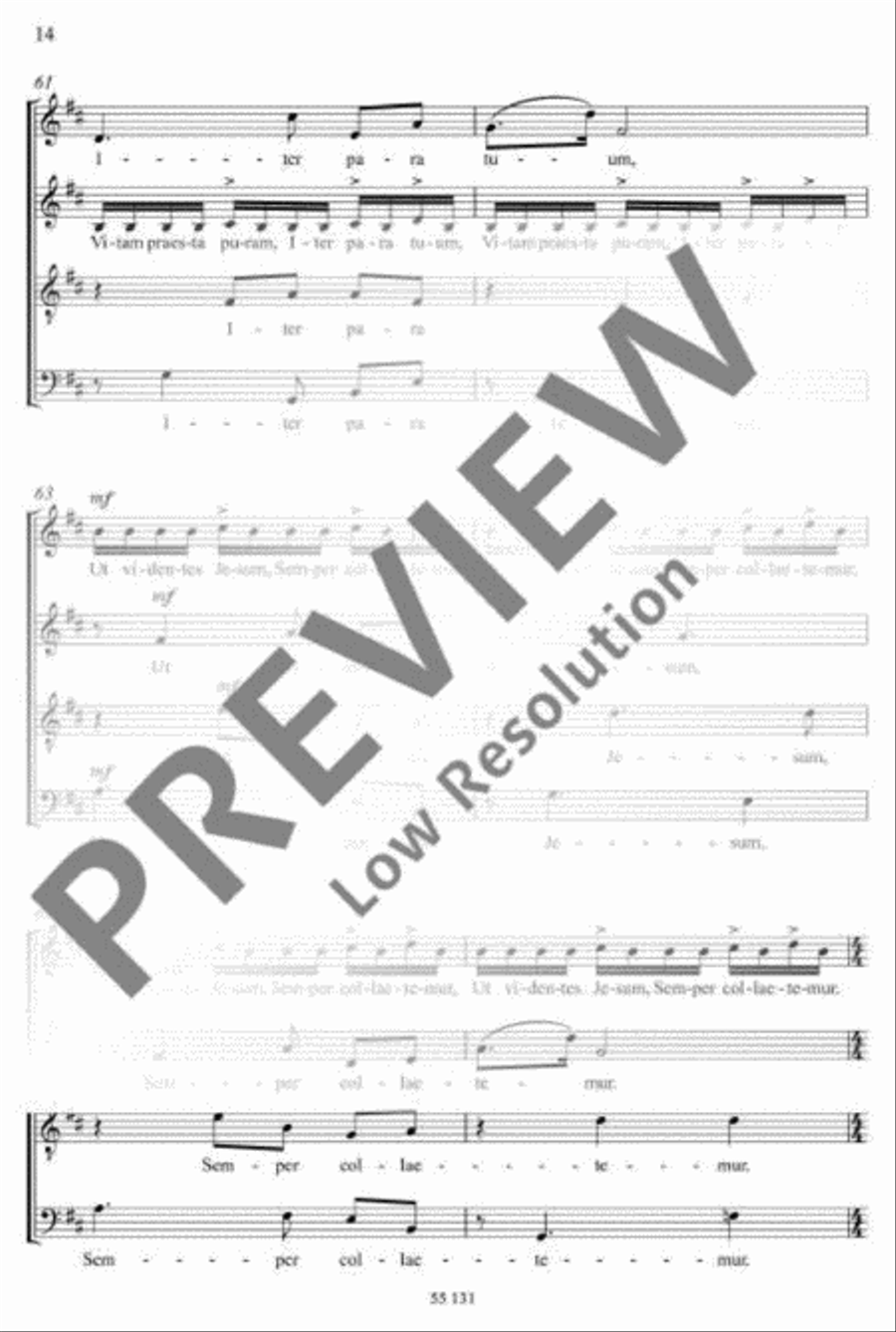 Three Motets 4-Part scores gallery preview page 15