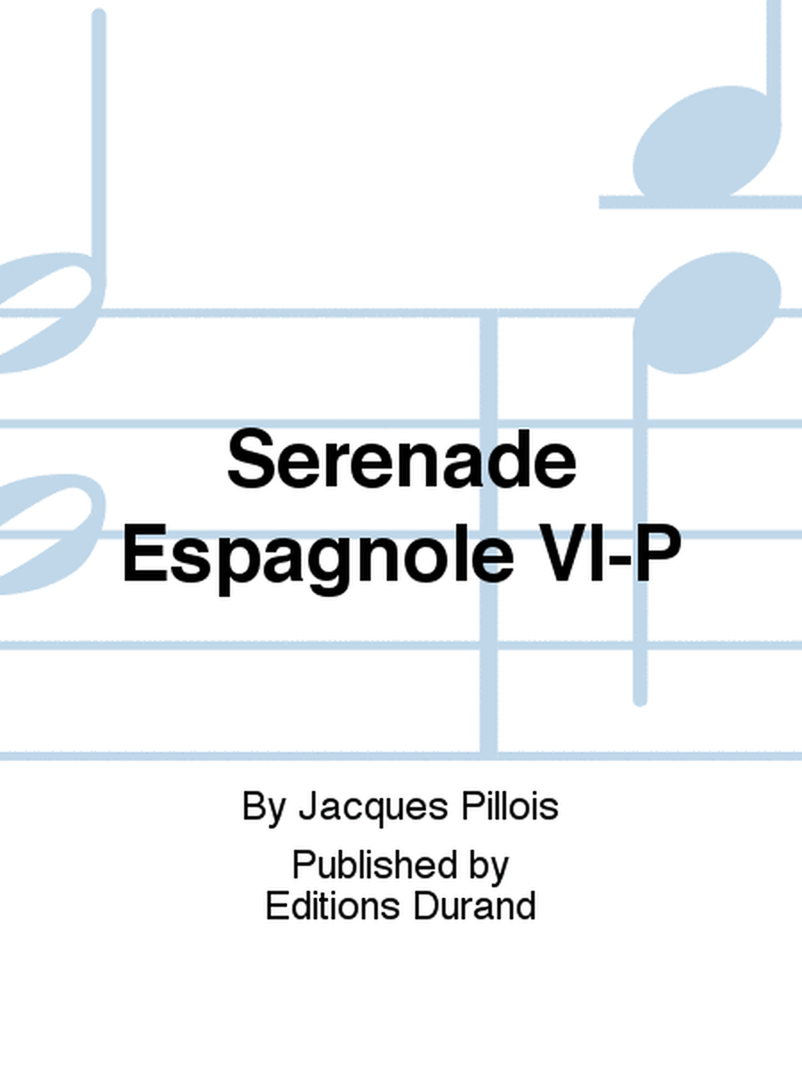 Serenade Espagnole Vl-P
