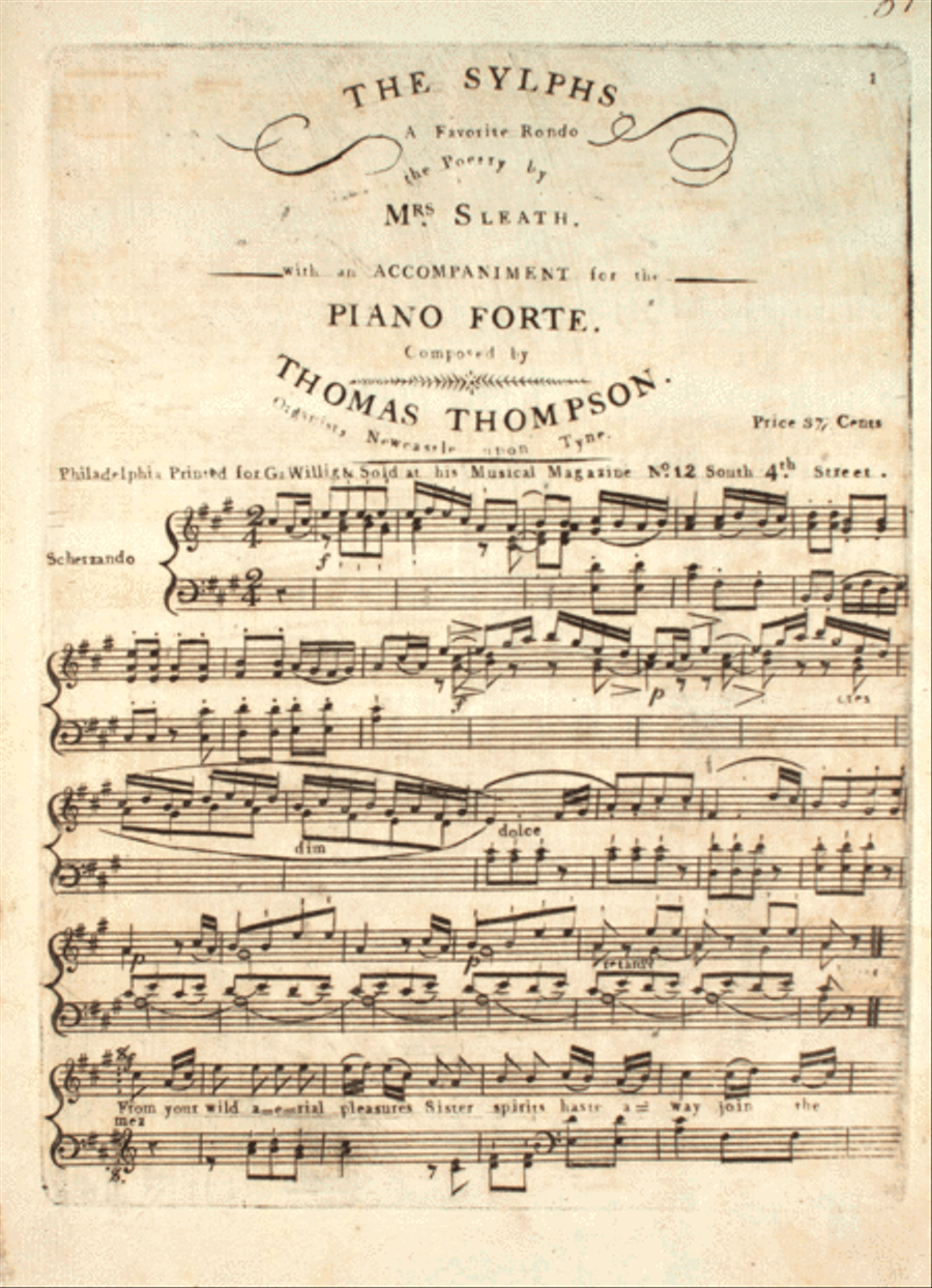 The Sylphs. A Favorite Rondo Voice scores gallery preview page 1