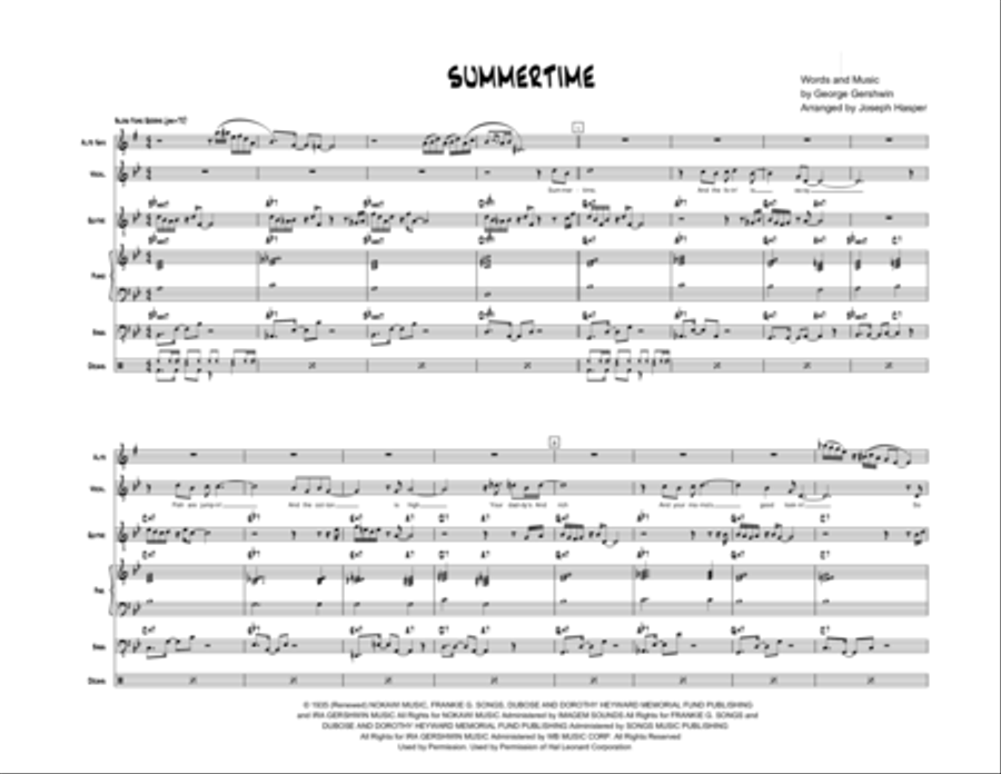 Summertime Summertime Jazz Ensemble scores gallery preview page 2