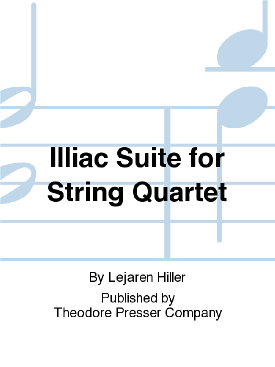 Illiac Suite For String Quartet String Quartet scores gallery preview page 1