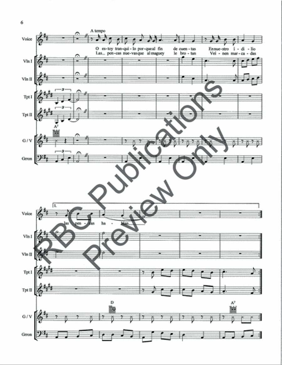 La Ley Del Monte Mariachi (Score) Voice scores gallery preview page 8