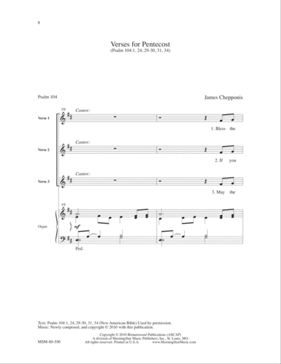 Lord, Send Out Your Spirit 4-Part scores gallery preview page 5
