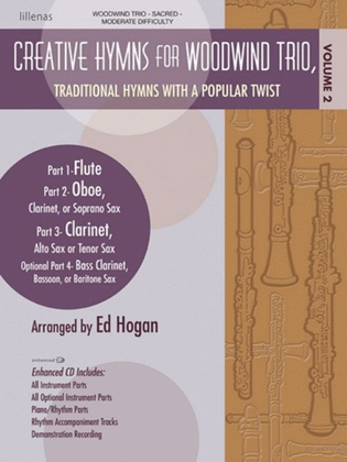 Book cover for Creative Hymns for Woodwind Trio, Vol. 2