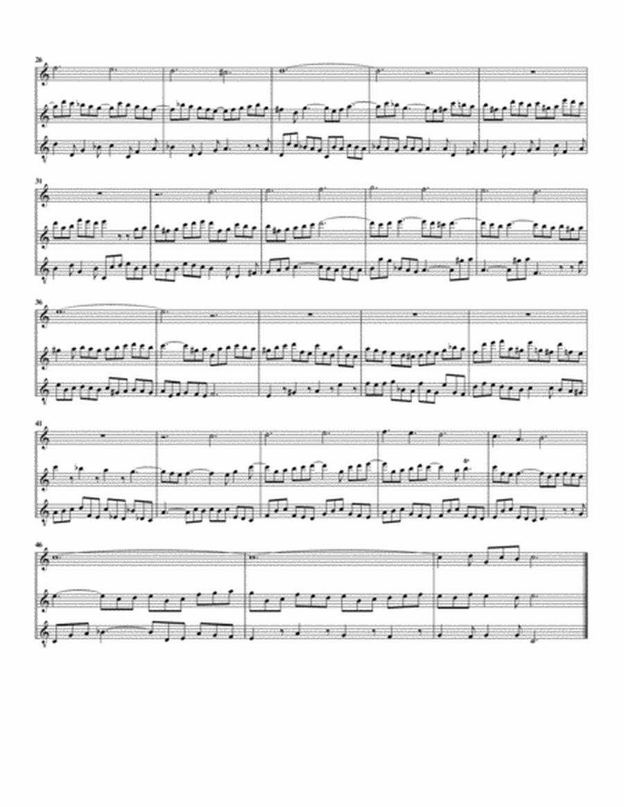Allein Gott in der Hoeh' sei Ehr' BWV 717 for organ from Kirnberger Chorales (arrangement for 3 rec