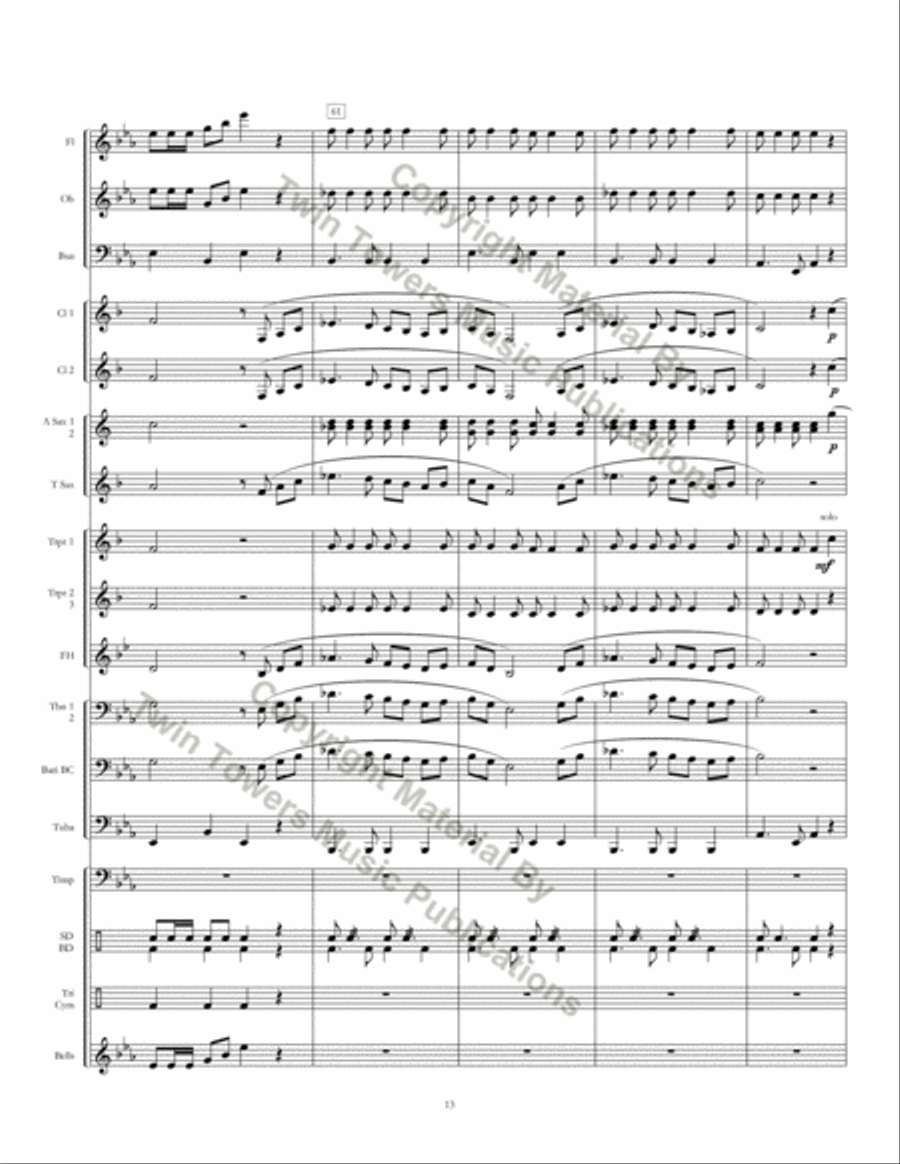 Northshore March Concert Band scores gallery preview page 15