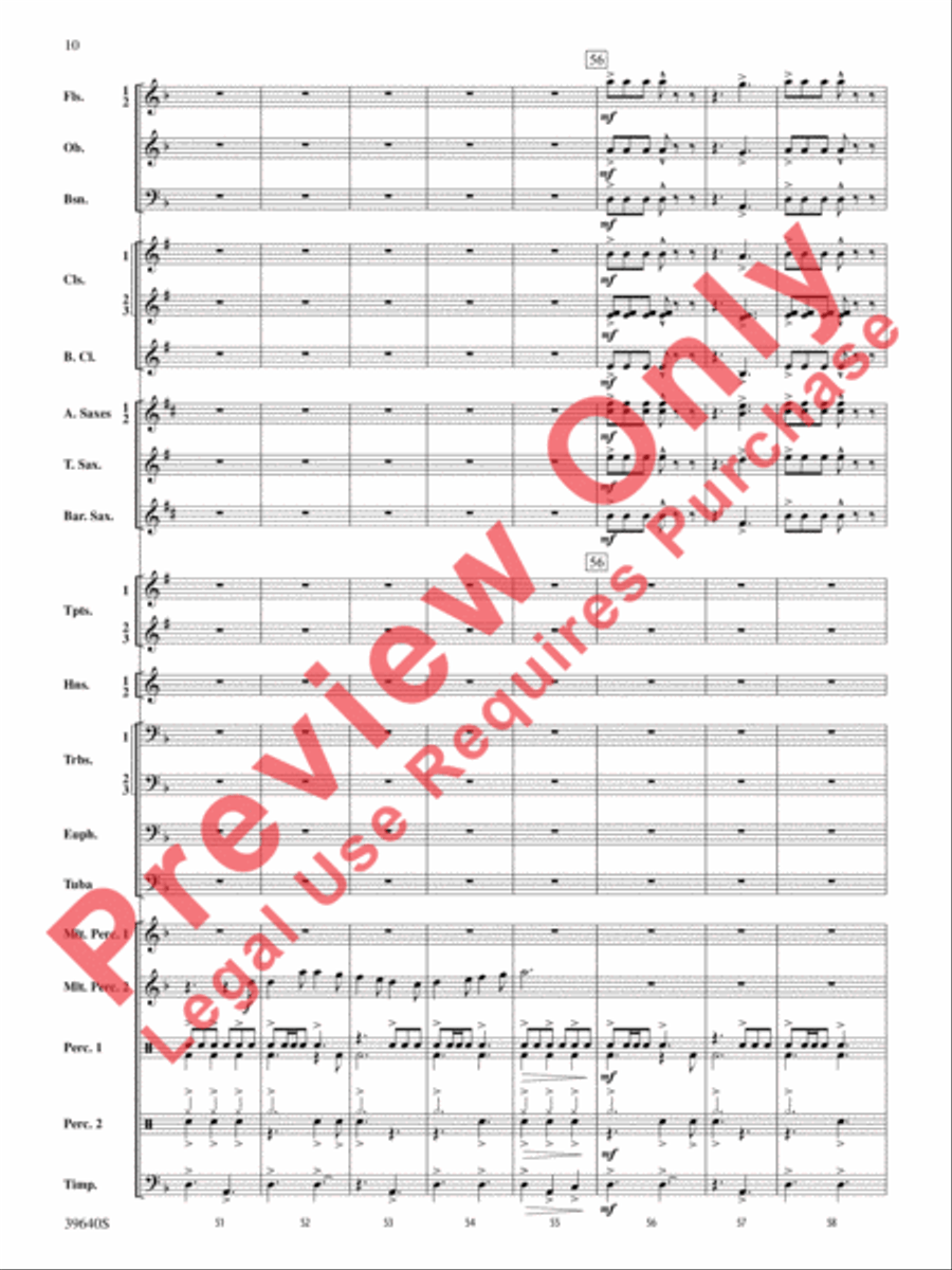 Ancient Carol Variants Concert Band scores gallery preview page 11