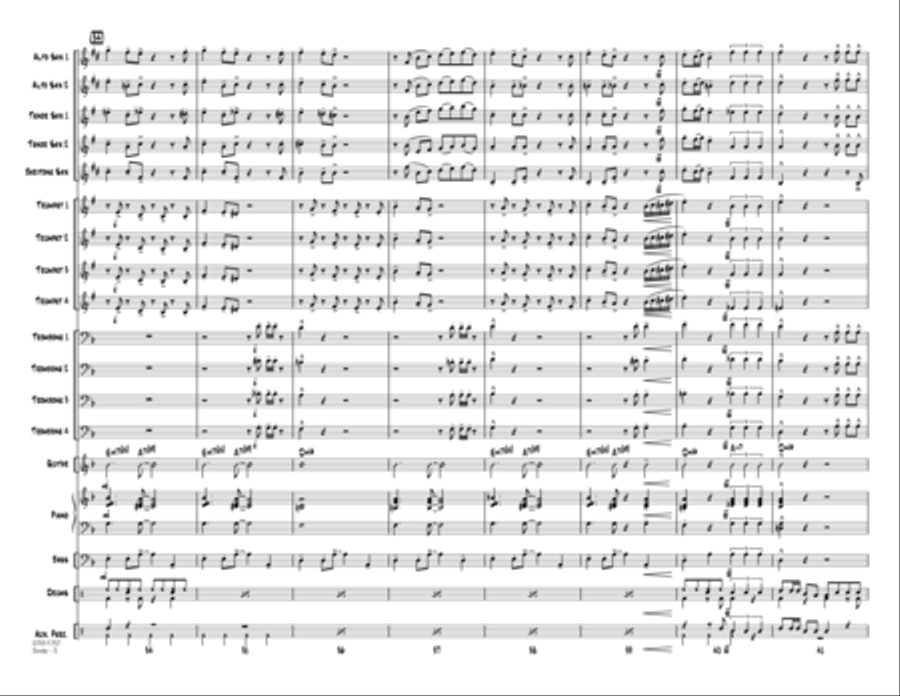 Sway (Quien Sera) - Conductor Score (Full Score) Jazz Ensemble scores gallery preview page 5