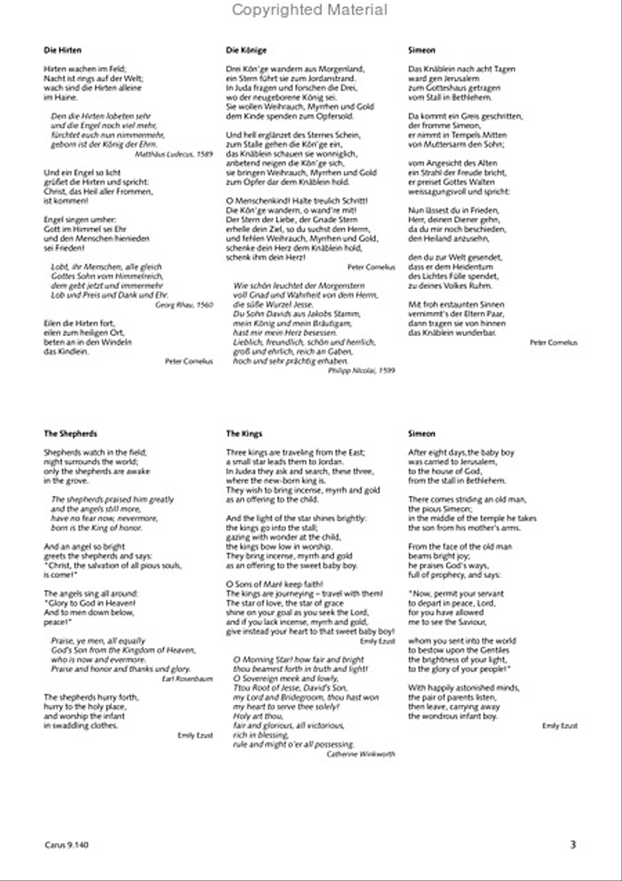 Cornelius / Gottwald: Three Christmas Songs Score scores gallery preview page 4