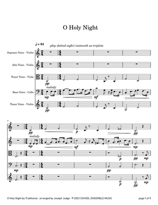 O Holy Night for String Quartet in Schools