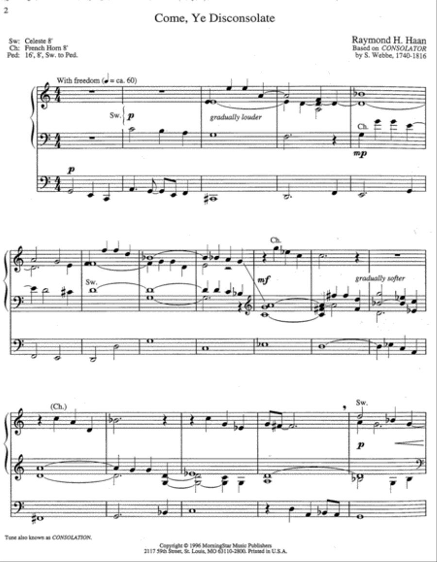 Four Quiet Hymn Settings Four Quiet Hymn Settings Organ scores gallery preview page 2