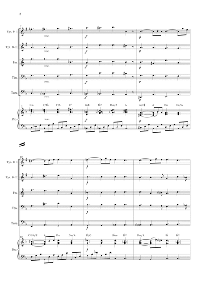 Lacrimosa (Brass Quintet) Piano and chords image number null