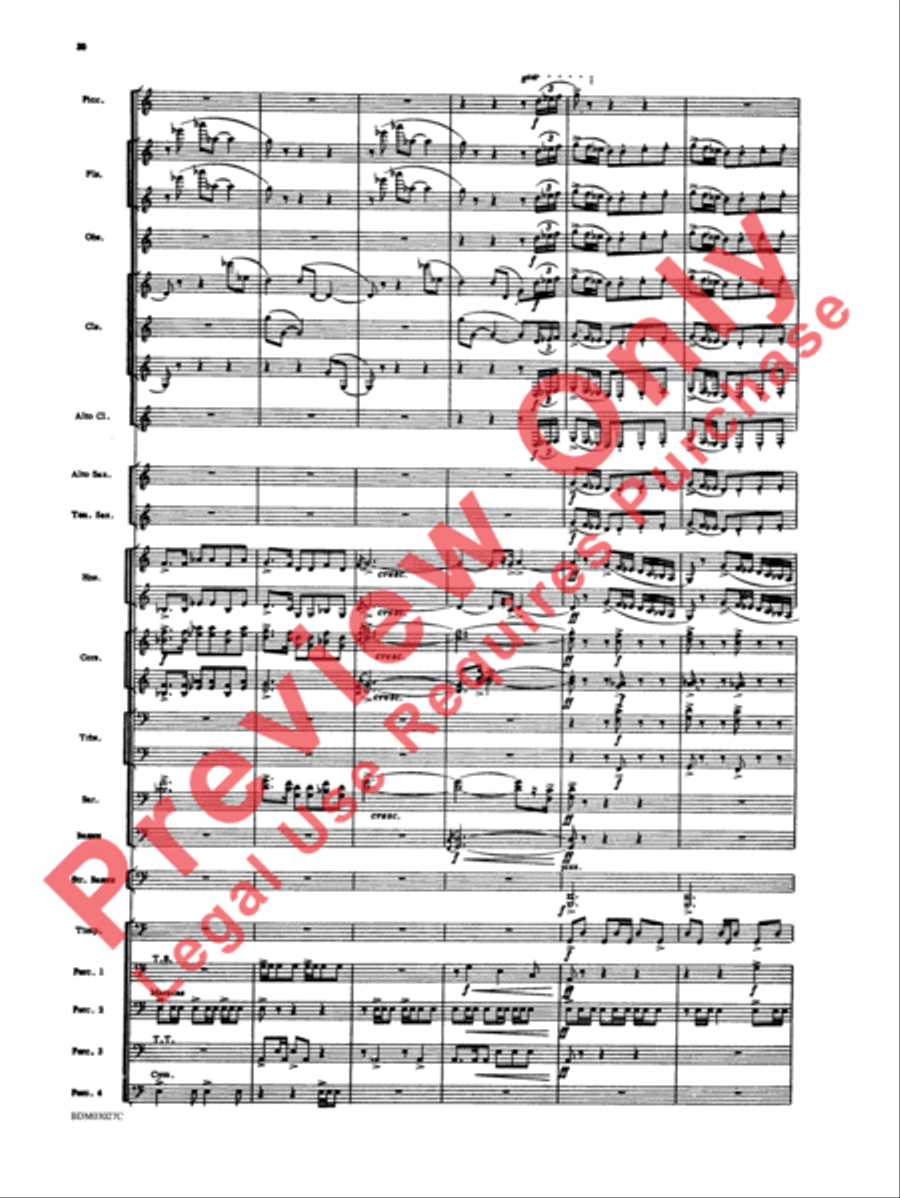 La Fiesta Mexicana Concert Band scores gallery preview page 33