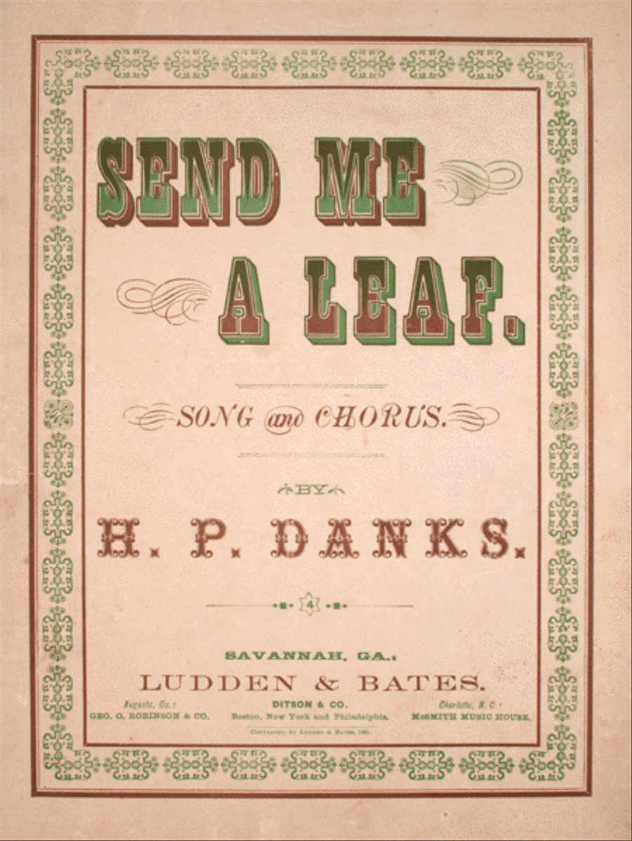 Send Me A Leaf. Song and Chorus Choir scores gallery preview page 1