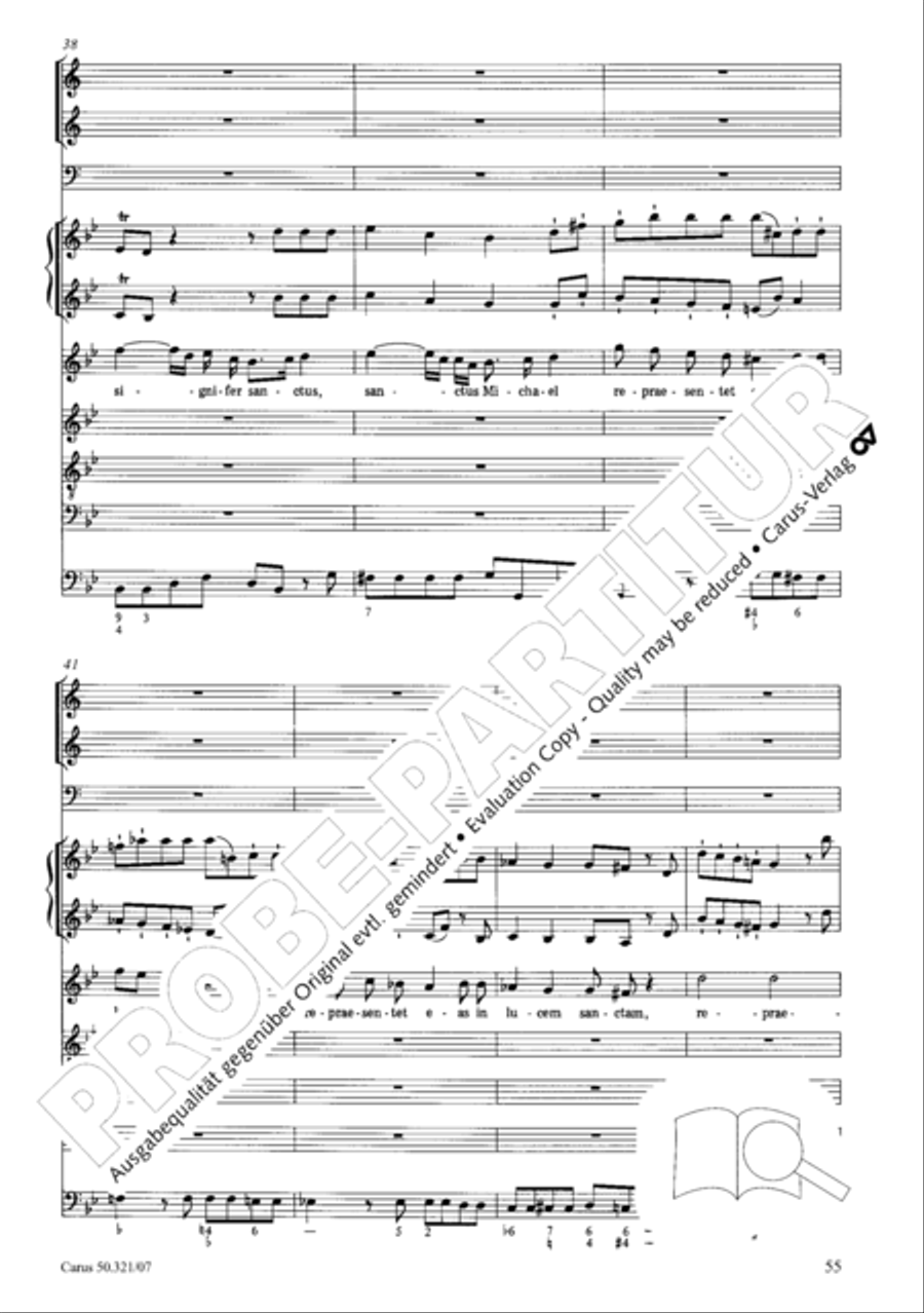 Requiem in C minor 4-Part scores gallery preview page 62