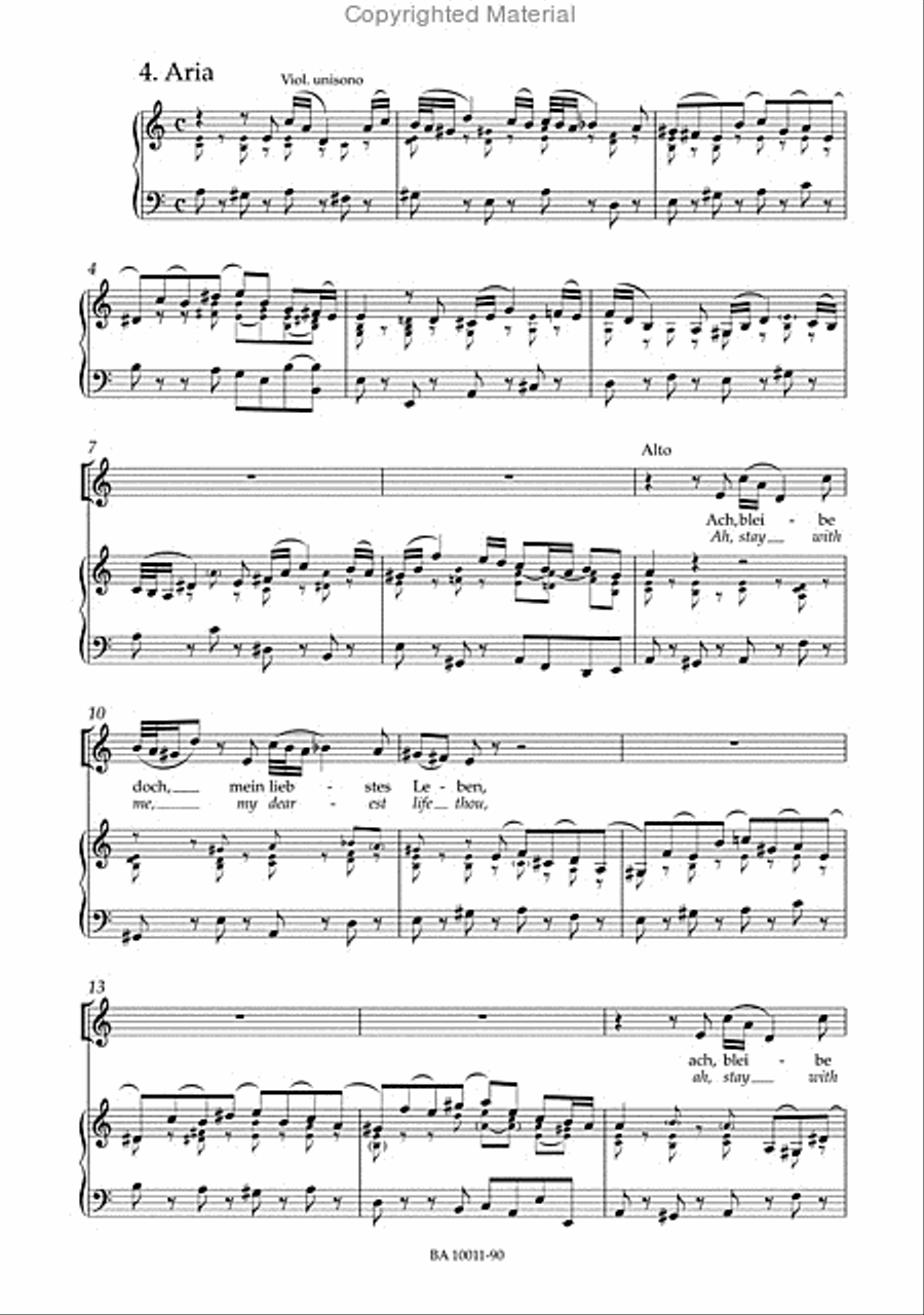 Ascension Oratorio BWV 11 4-Part scores gallery preview page 3