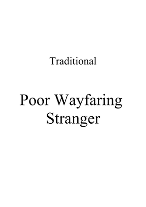Book cover for Poor Wayfaring Stranger - Easy Piano