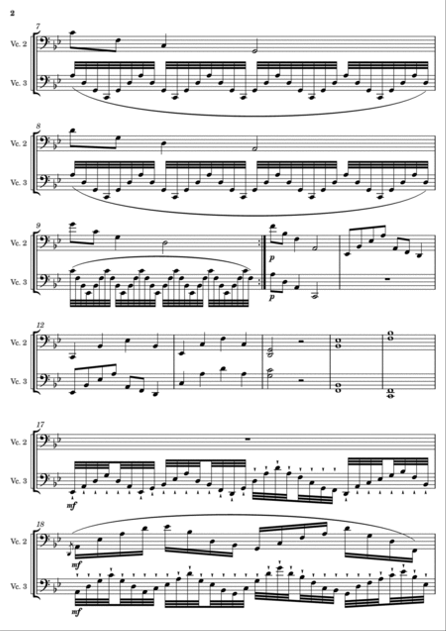 ROME IN THE NIGHT- DUO FOR CELLOS String Duet scores gallery preview page 2