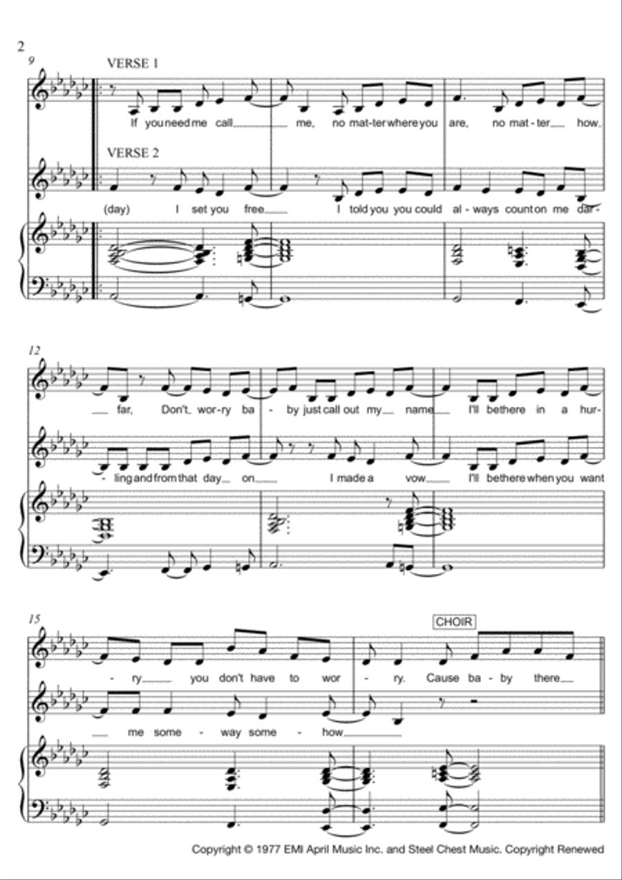 Ain't No Mountain High Enough 3-Part scores gallery preview page 2