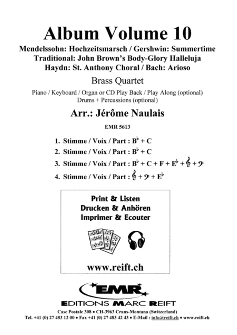 Album Volume 10 Brass Ensemble scores gallery preview page 2