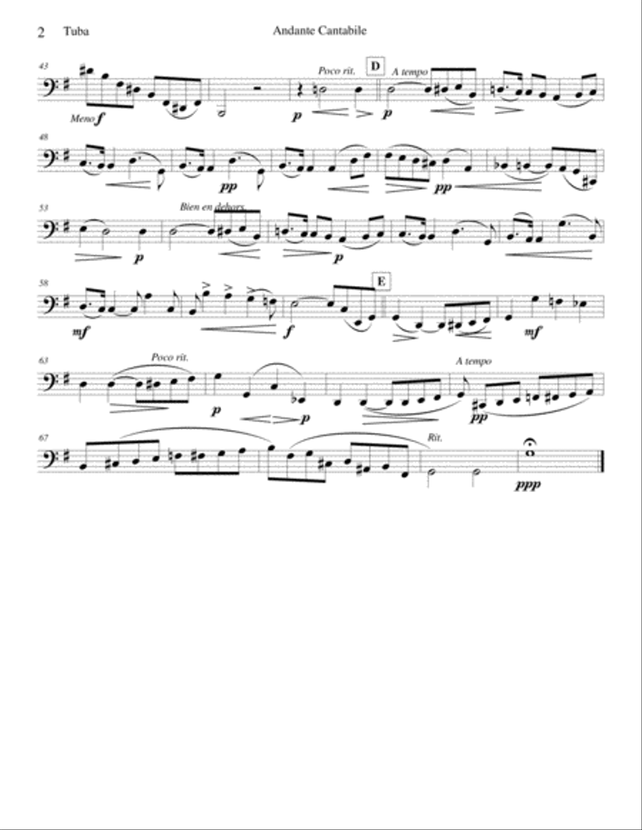 Andante Cantabile Piano scores gallery preview page 2