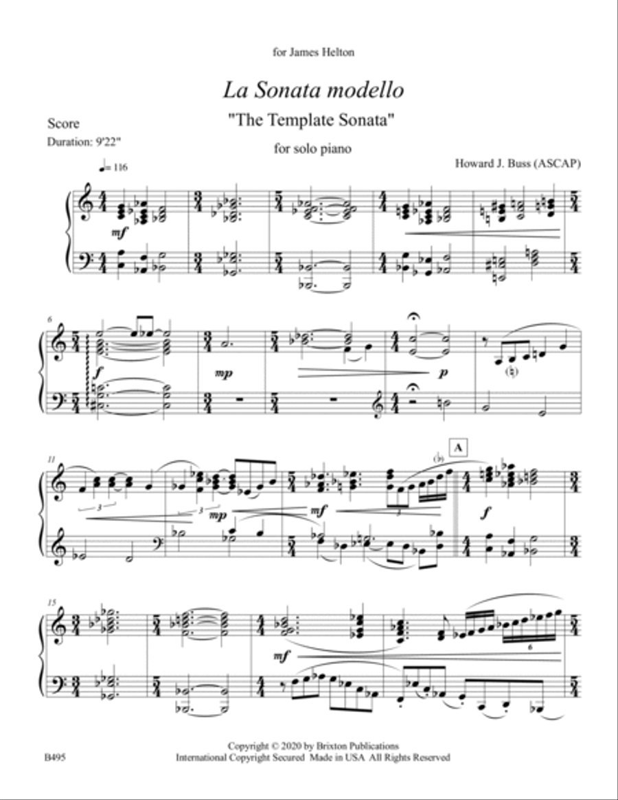 La Sonata modello 