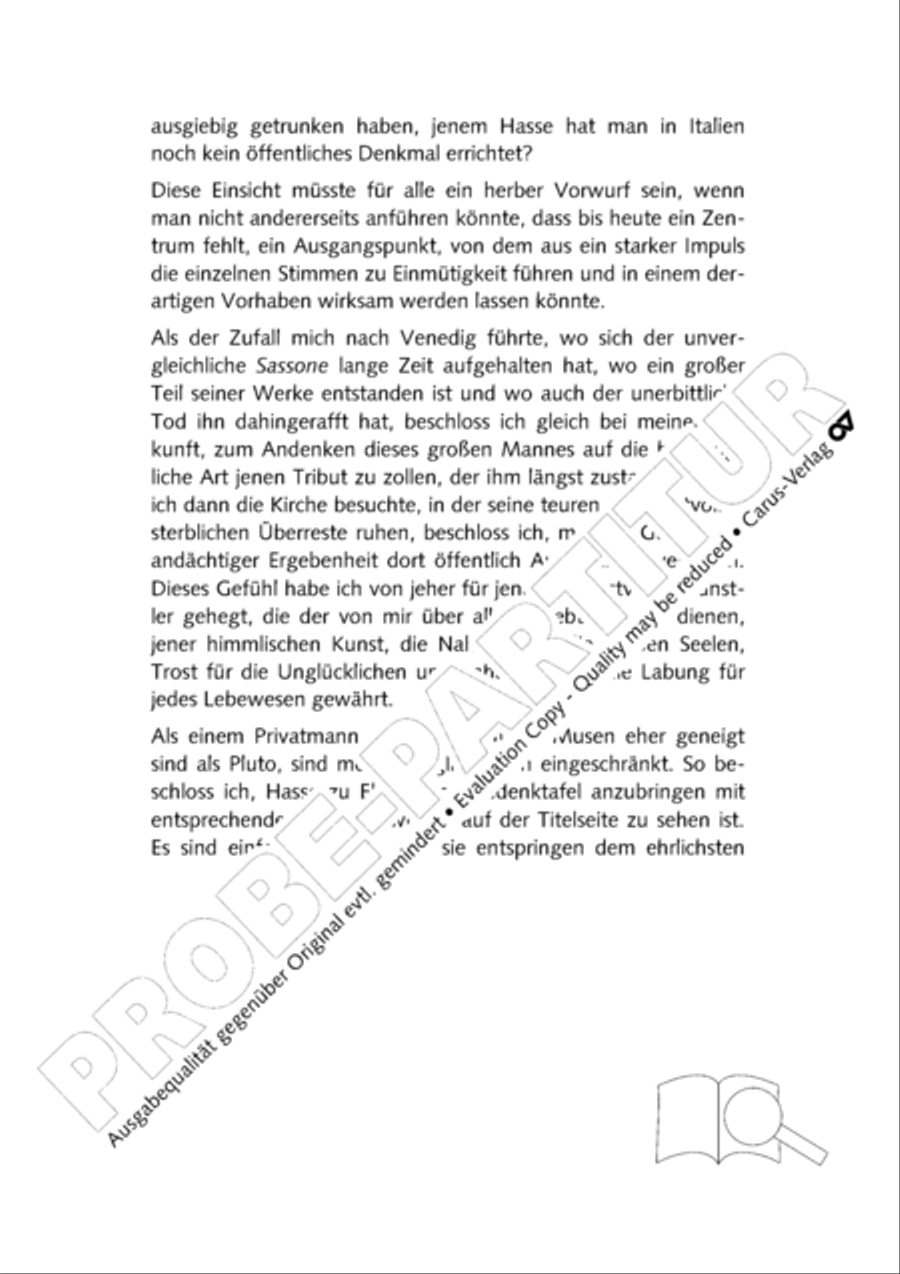 Hasse-Studien 8 Collection / Songbook scores gallery preview page 28