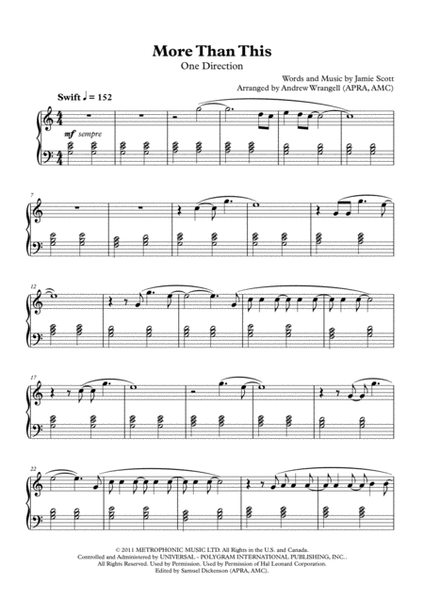 More Than This (Easy Piano) image number null