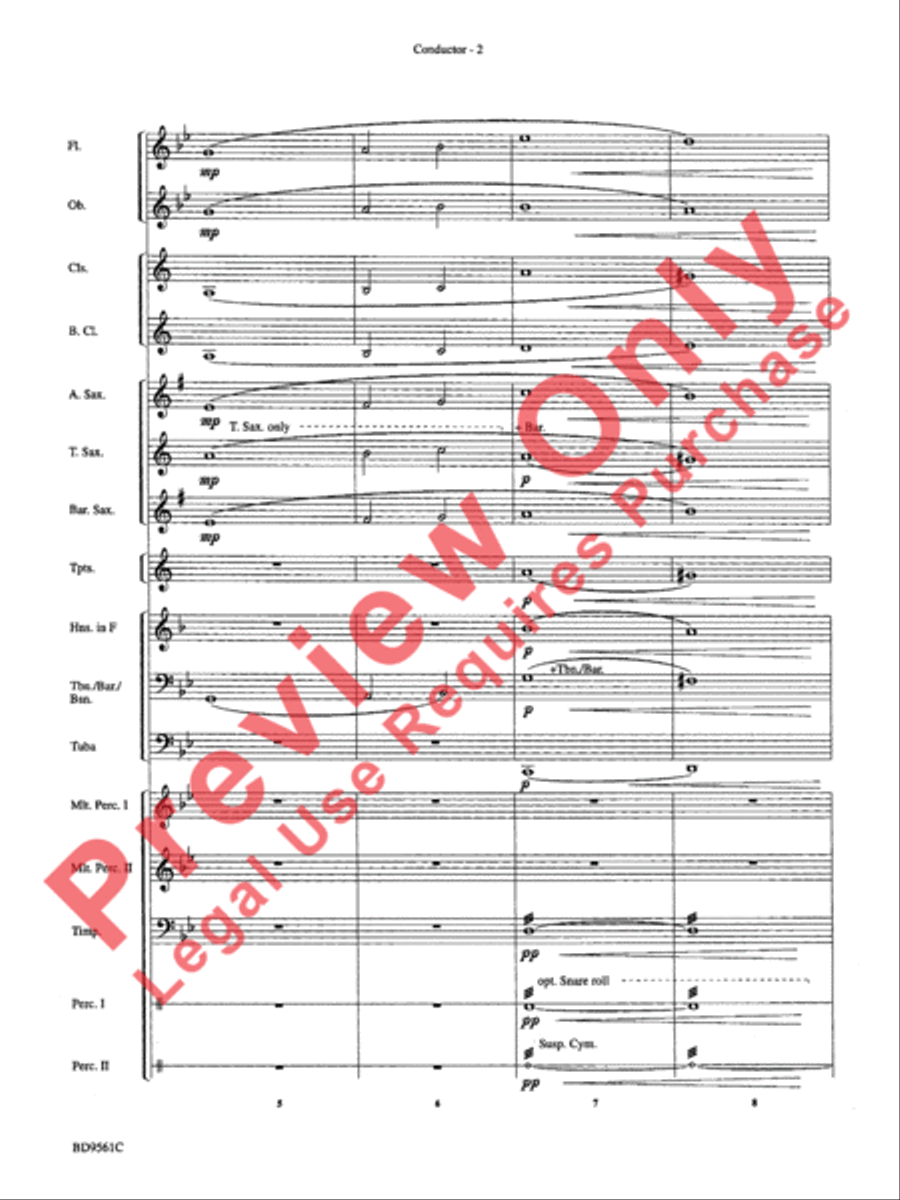 The Tempest The Tempest Concert Band scores gallery preview page 5