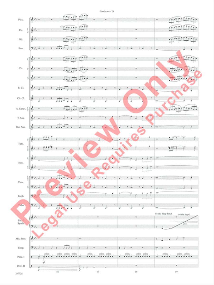 The Star WarsA(r) Epic - Part I, Suite from Concert Band scores gallery preview page 27