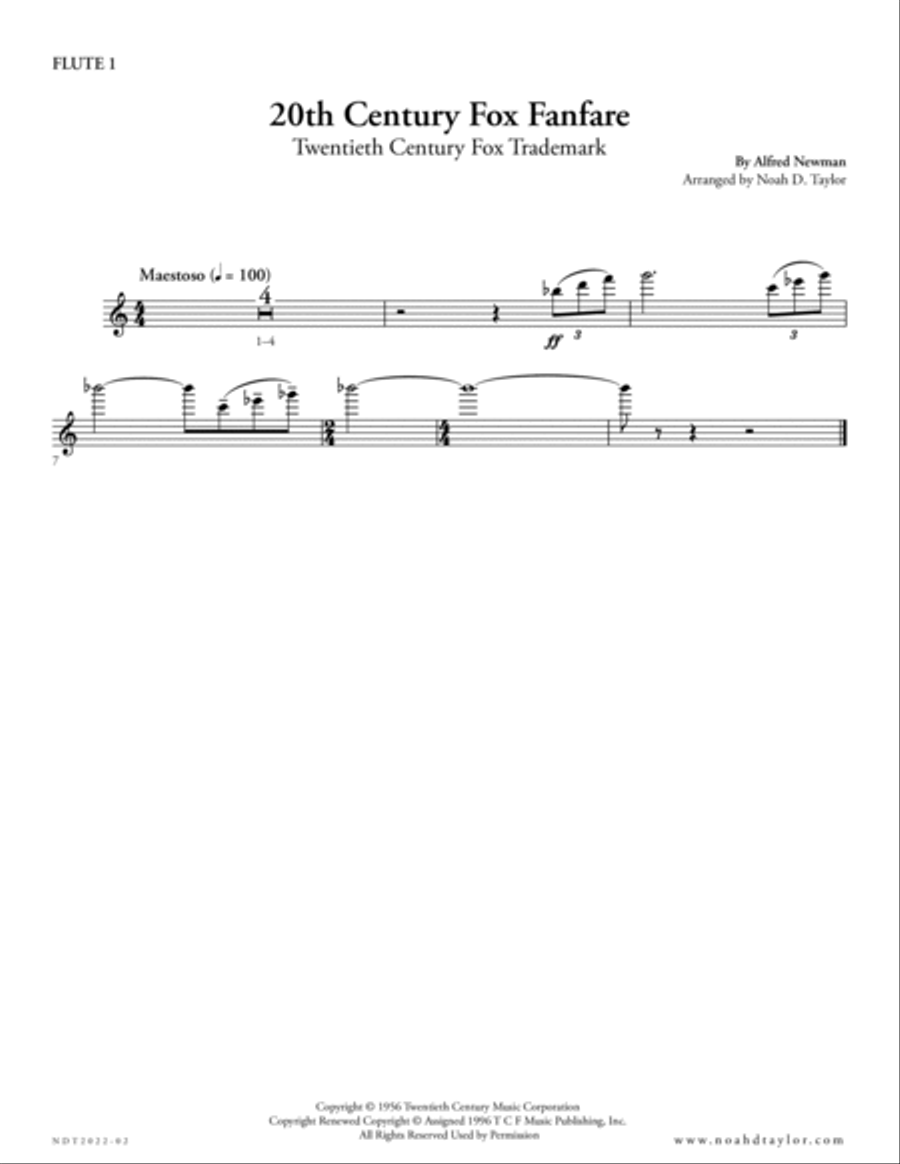 Twentieth Century Fox Trademark Concert Band scores gallery preview page 3