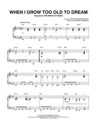When I Grow Too Old To Dream [Jazz version] (arr. Brent Edstrom)