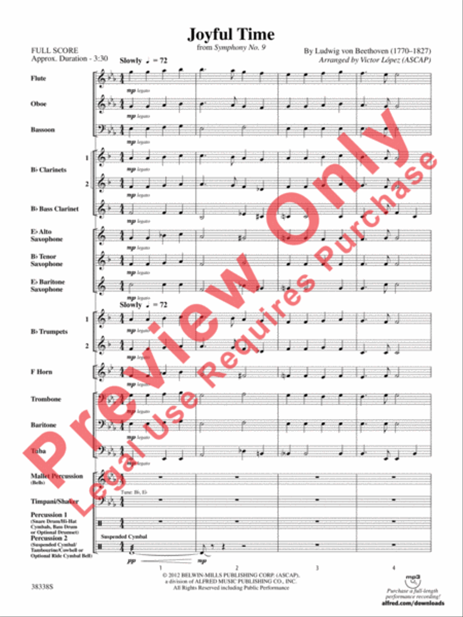 Joyful Time Concert Band scores gallery preview page 4